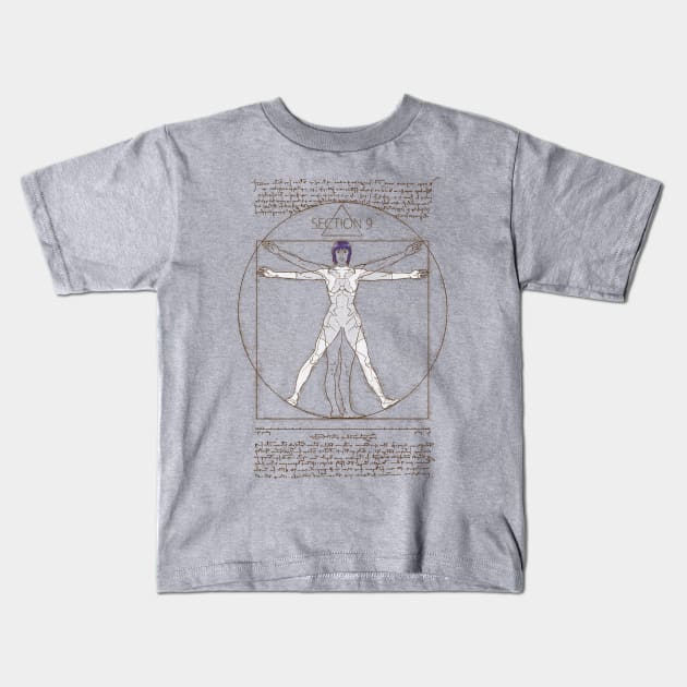 Vitruvian Major Kids T-Shirt by Andriu